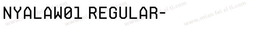 NyalaW01 Regular字体转换